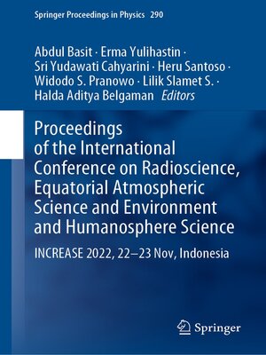 cover image of Proceedings of the International Conference on Radioscience, Equatorial Atmospheric Science and Environment and Humanosphere Science